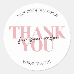 Pegatina Redonda Personalizado Minimalista