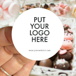 Pegatina Redonda Personalizado, modificable, marca