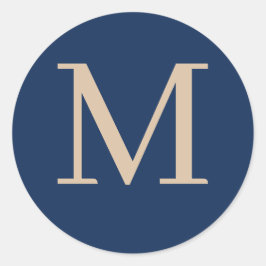 Pegatina Redonda Personalizado monogramado