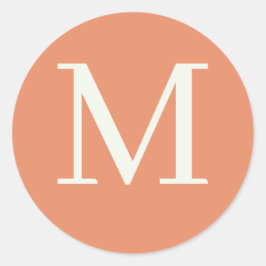 Pegatina Redonda Personalizado monogramado