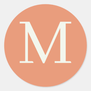 Pegatina Redonda Personalizado monogramado