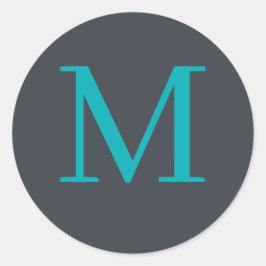 Pegatina Redonda Personalizado monogramado