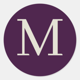 Pegatina Redonda Personalizado monogramado