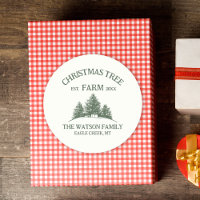 Personalizado Nombre Familia Navidad Árbol Granja 