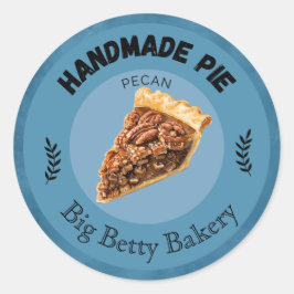 Pegatina Redonda Personalizado Pecan Pie Labs | Paquete de panaderí