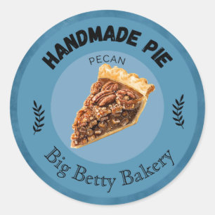 Pegatina Redonda Personalizado Pecan Pie Labs   Paquete de panaderí