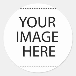 Pegatina Redonda Personalizado personalizado de su propia foto
