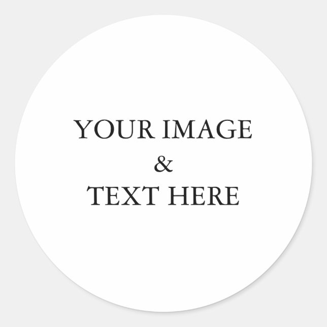 Pegatina Redonda Personalizado personalizado de su propia foto (Anverso)