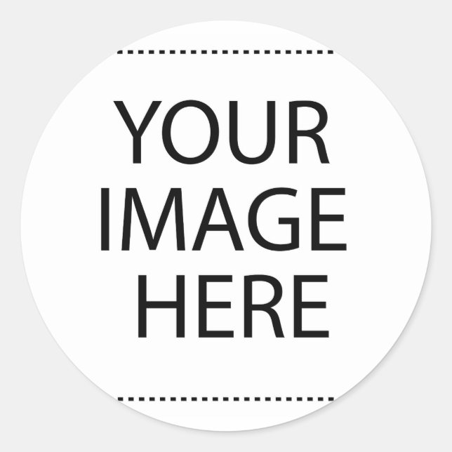 Pegatina Redonda Personalizado personalizado Su propia foto y texto (Anverso)
