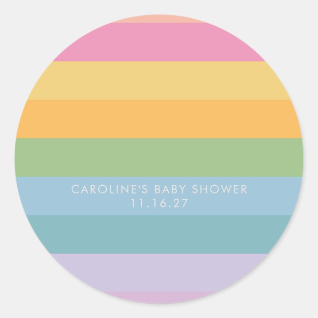 Pegatina Redonda Personalizado púrpura de banda Pastel brillante Ba (Anverso)