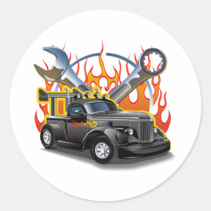 Pegatina Redonda Personalizado retro