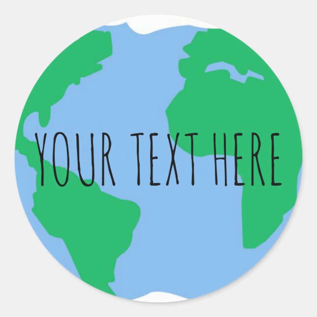 Pegatina Redonda Personalizado Salven a los pegatinas del Día de la (Anverso)