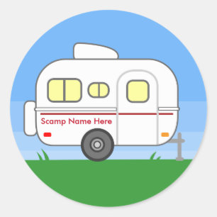 Pegatina Redonda Personalizado Scamp