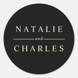 Pegatina Redonda Personalizado simple