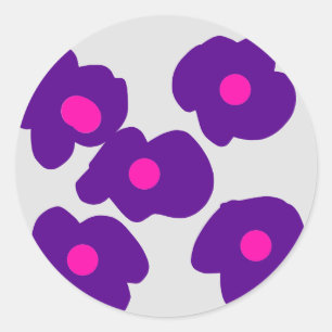 Pegatina Redonda Personalizado simple código QR agregar su nombre l