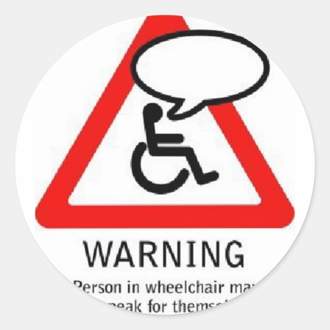 Pegatina Redonda personalizado speak1 (Anverso)