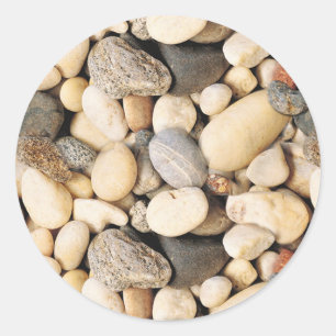 Pegatina Redonda Personalizado Stones Blank Trendy Elegant Plantill