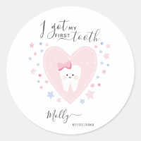 Personalizado Teething Fecha de inicio Bebé Pegati
