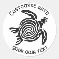Personalizado Texto Diseño de tortuga tribal