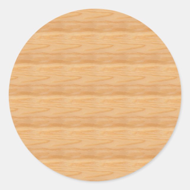 Pegatina Redonda Personalizado Wood Elegant Blank Template Classic (Anverso)