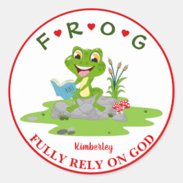 Pegatina Redonda Personalizado y totalmente confiado en el clásico 