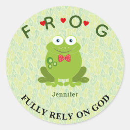 Pegatina Redonda Personalizado y totalmente confiado en el clásico 