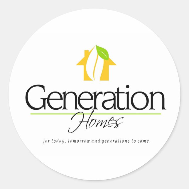 Pegatina Redonda Personalizados de regalos de negocios y marketing (Anverso)