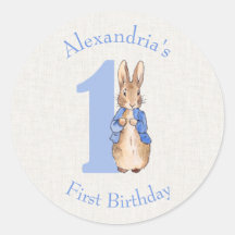 Personalizar a Peter el conejo Primer cumpleaños