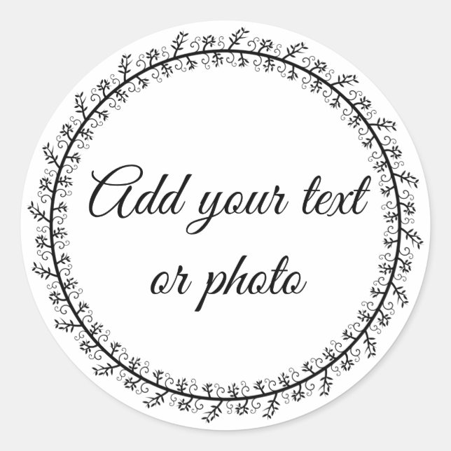 Pegatina Redonda Personalizar de Pegatinas de sobres redondos de 1  (Anverso)