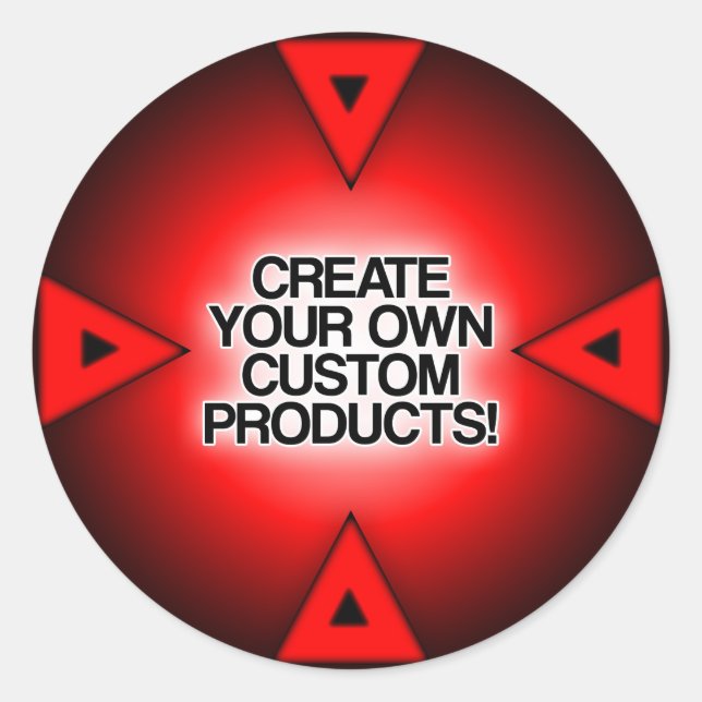 Pegatina Redonda Personalizar / Personaliza / Crea tu propio (Anverso)