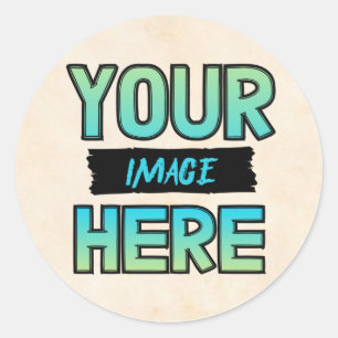 Pegatina Redonda Personalizar Tus Propios Pegatinas Clásicos Redond