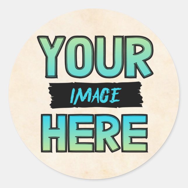 Pegatina Redonda Personalizar Tus Propios Pegatinas Clásicos Redond (Anverso)