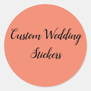 Pegatina Redonda Personalizar tus propios stickers de boda