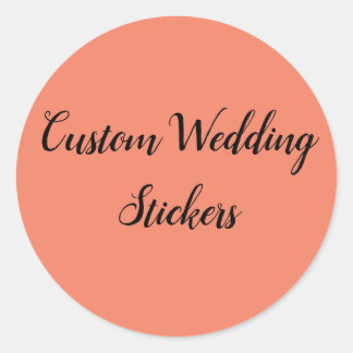 Pegatina Redonda Personalizar tus propios stickers de boda