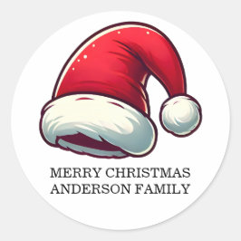 Pegatina Redonda Personalize Jolly Brain Warmer Greeting Card