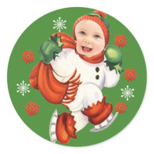 Personalized Baby Face Photo Chubby Santa