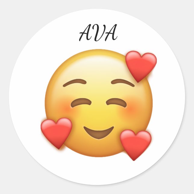 Pegatina Redonda  Personalized Classic Round Sticker (Anverso)