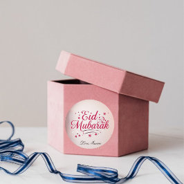 Pegatina Redonda Personalized Eid Mubarak Round Stickers