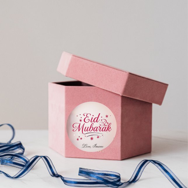 Pegatina Redonda Personalized Eid Mubarak Round Stickers (Subido por el creador)