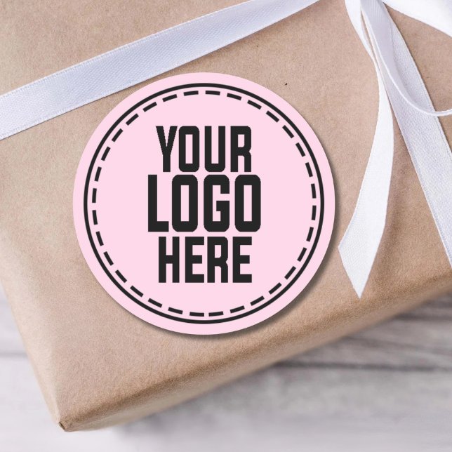 Pegatina Redonda Personalized Logo Business Branding Packaging (Subido por el creador)