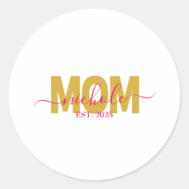 PEGATINA REDONDA PERSONALIZED MOM TO BE