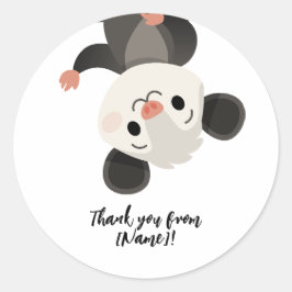 Pegatina Redonda Personalized Opossum