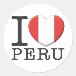 Pegatina Redonda Perú