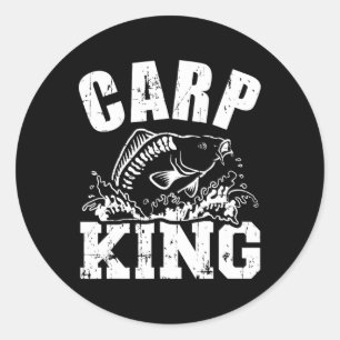Pegatina Redonda Pesca de Carp King