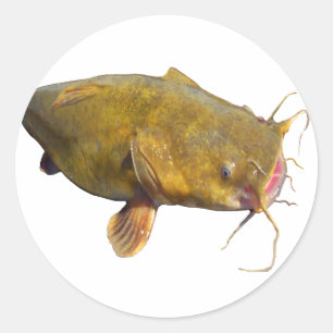 Pegatina Redonda Pesca de pesca de altura