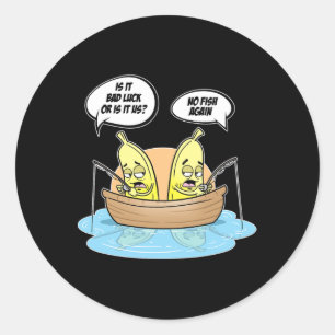 Pegatina Redonda Pescador De Nanas Es Suerte Para Nosotros