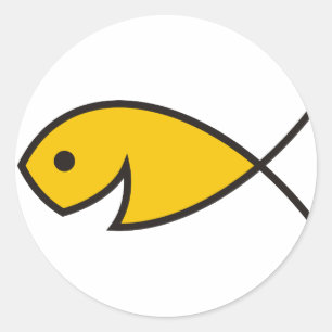 Pegatina Redonda Pescadores de los hombres - 4:19 de Matthew