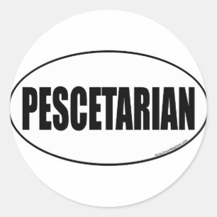 Pegatina Redonda Pescetario, escotario