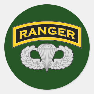 Pegatina Redonda pestaña Ranger y Saltos