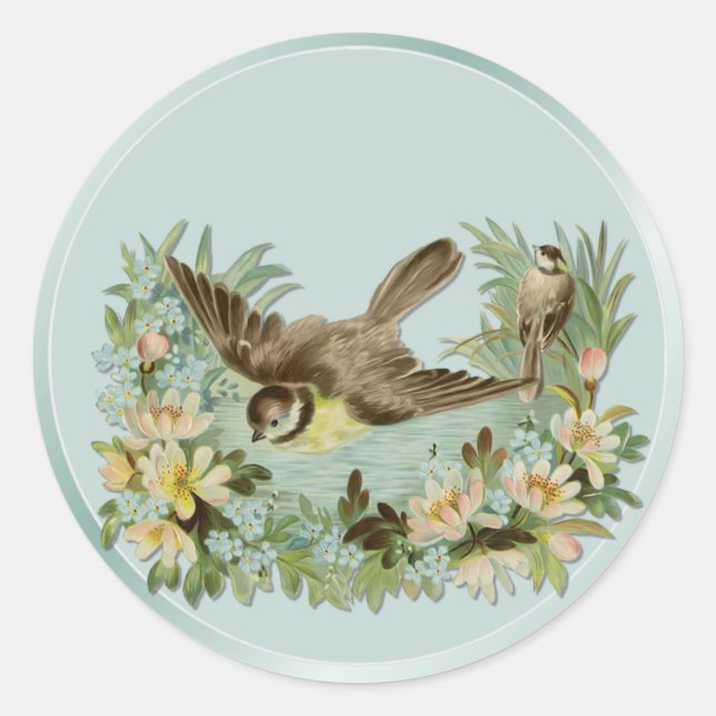 Pegatina Redonda Pestón de verano (Anverso)